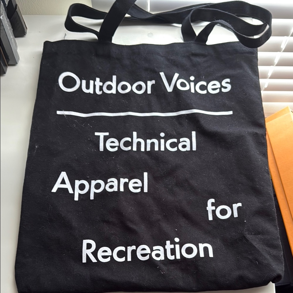 Outdoor Voices Black and White Tote